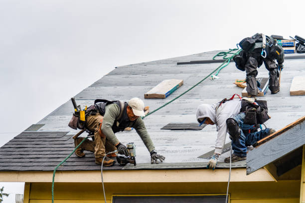Professional Gutter Installation technician working in Coalgate, OK